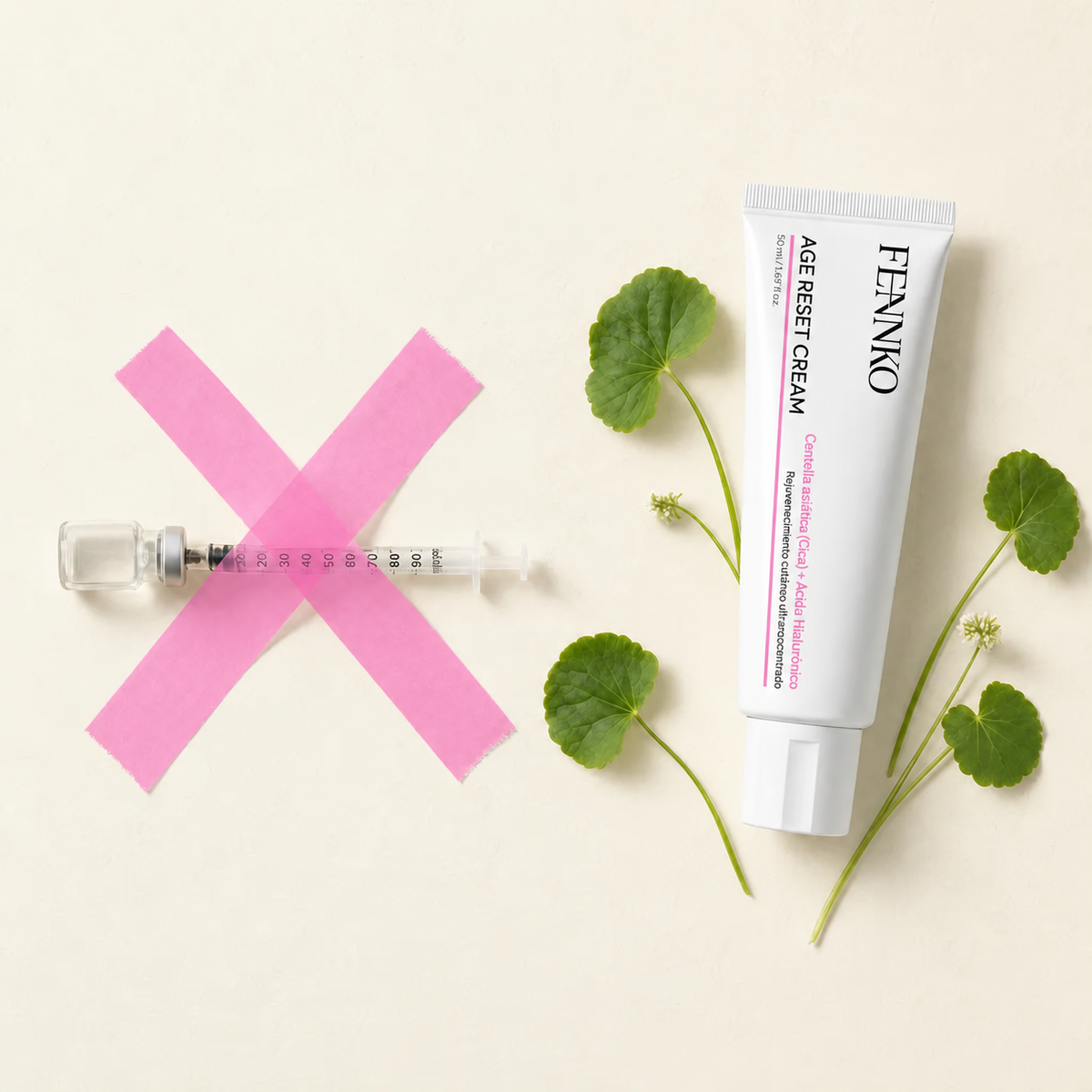 Seringue barrée d'un X — sans injection